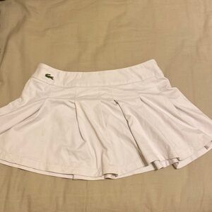 white lacoste tennis skirt